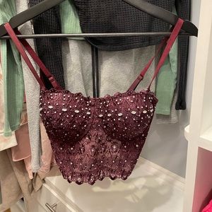 bedazzled corset top